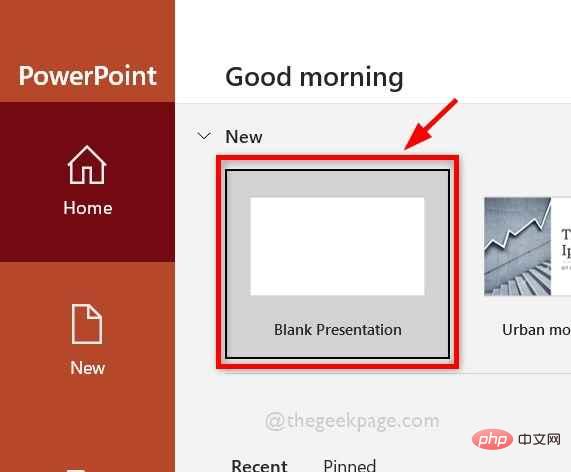 How to blur part of an image in PowerPoint application