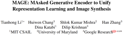 Google and MIT propose a unified framework MAGE: representation learning surpasses MAE, and unsupervised image generation surpasses Latent Diffusion Google and MIT propose a unified framework MAGE: representation learning surpasses MAE, and unsupervised image generation surpasses Latent Diffusion