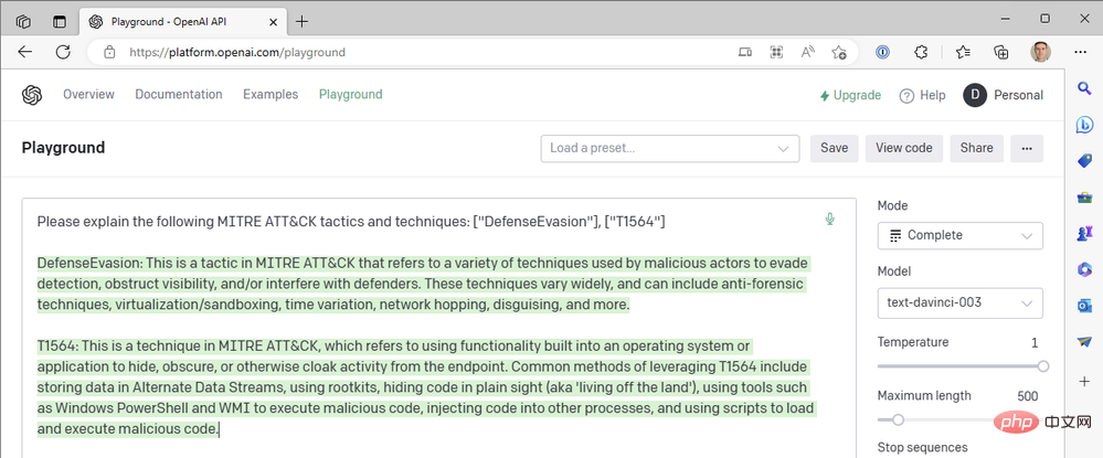 OpenAI et Microsoft Sentinel Partie 3 : DaVinci et Turbo