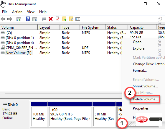 Windows 10/11 수정에서 확장 볼륨 옵션이 회색으로 표시됨