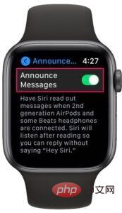 So verwenden Sie Siri, um Nachrichten auf der Apple Watch anzukündigen