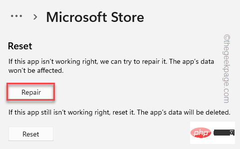 Correctif : le Microsoft Store ne fonctionne pas après la réinitialisation sous Windows 11/10