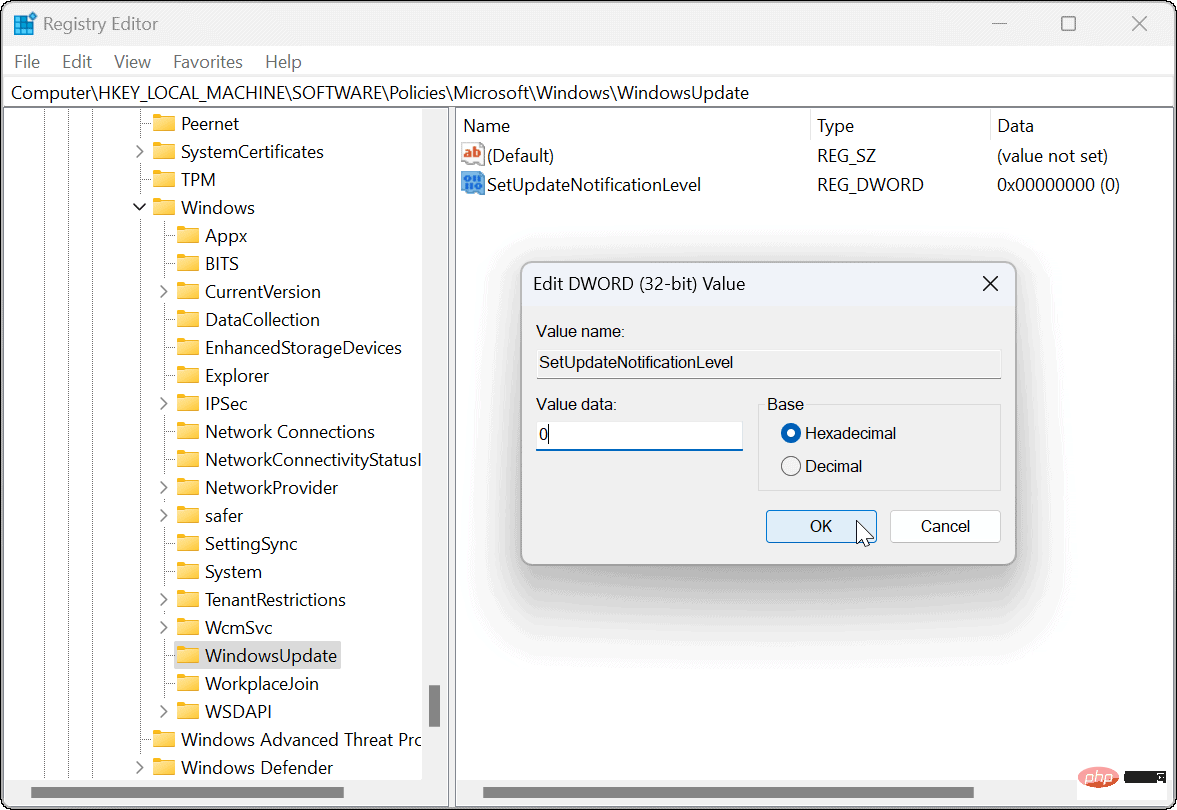 如何在 Windows 11 上禁用更新通知