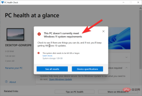How to fix 'This PC does not currently meet all system requirements for Windows 11' error