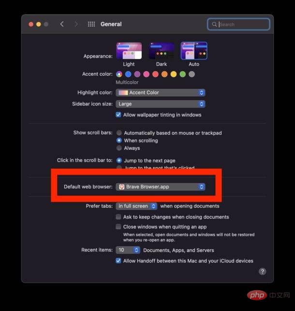 Comment définir Brave comme navigateur Web par défaut sur Mac