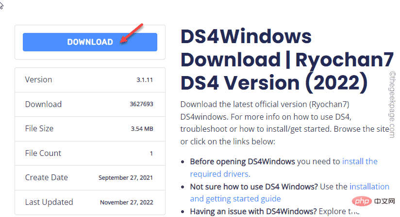 DS4Windows 在 Windows 11 / 10 中未偵測到控制器