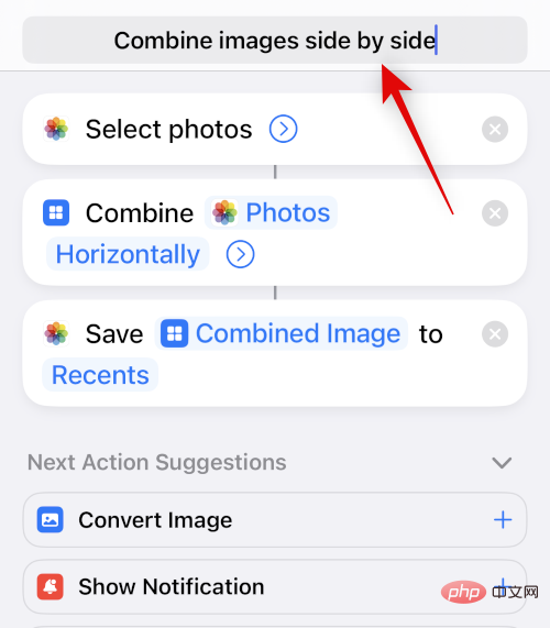 How to place two pictures side by side on iPhone