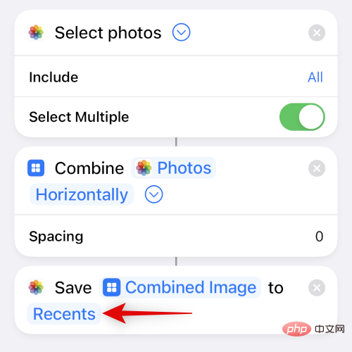 How to place two pictures side by side on iPhone