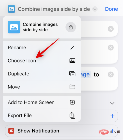 How to place two pictures side by side on iPhone