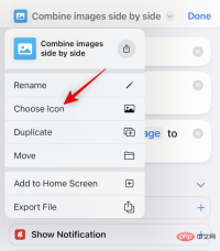 How to place two pictures side by side on iPhone
