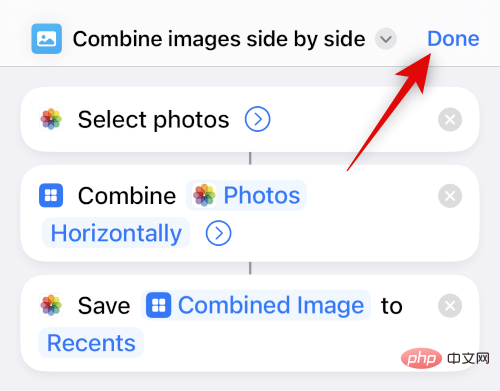 How to place two pictures side by side on iPhone