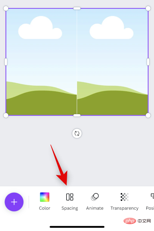 How to place two pictures side by side on iPhone