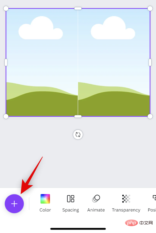 How to place two pictures side by side on iPhone