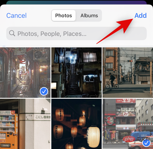 How to place two pictures side by side on iPhone