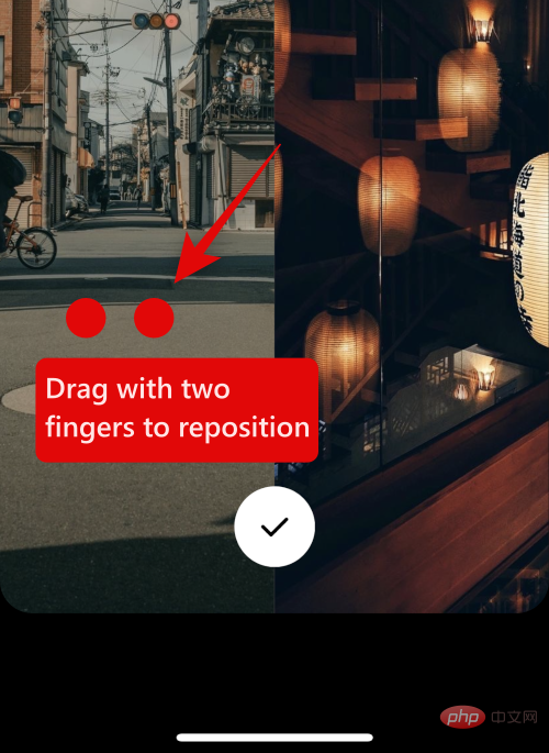 How to place two pictures side by side on iPhone