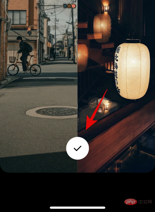 How to place two pictures side by side on iPhone