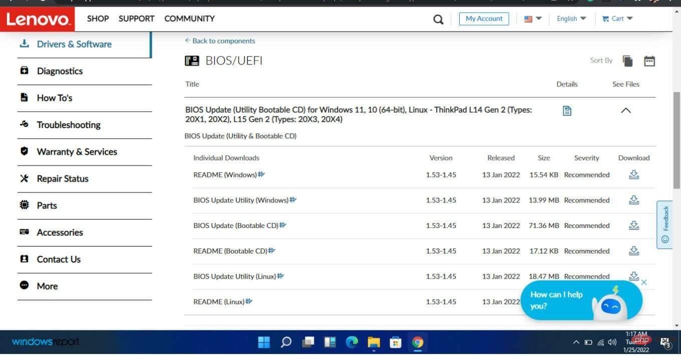 Bagaimana untuk menyemak dan mengemas kini BIOS pada Windows 11