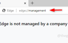 修复：您的浏览器由 Edge 浏览器中的组织消息管理