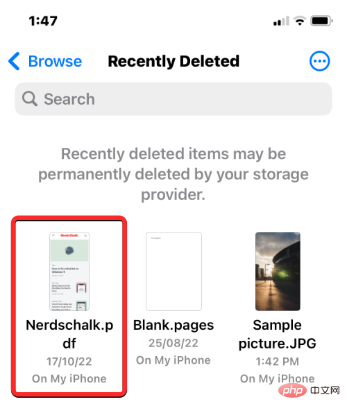 How to access files on iPhone