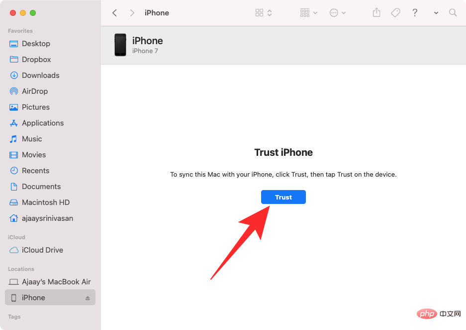 How to access files on iPhone