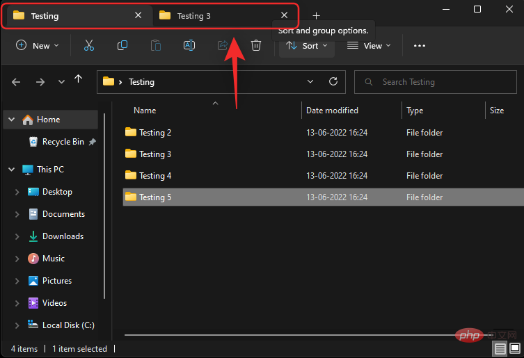 Cara menggunakan tab File Explorer pada Windows 11