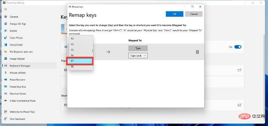 How to change function keys on Windows 11