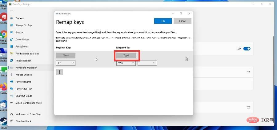 How to change function keys on Windows 11