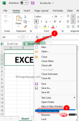 如何在单独的窗口中打开两个 Excel 工作簿