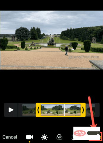 Comment raccourcir une vidéo sur iPhone