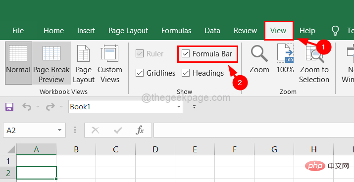 如何在 MS Excel 中顯示或隱藏公式欄
