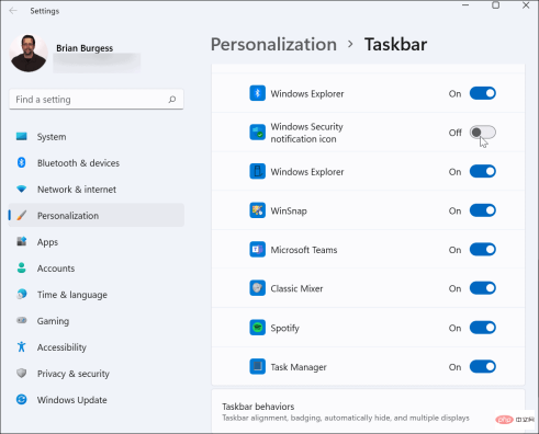 How to show all taskbar corner overflow icons in Windows 11
