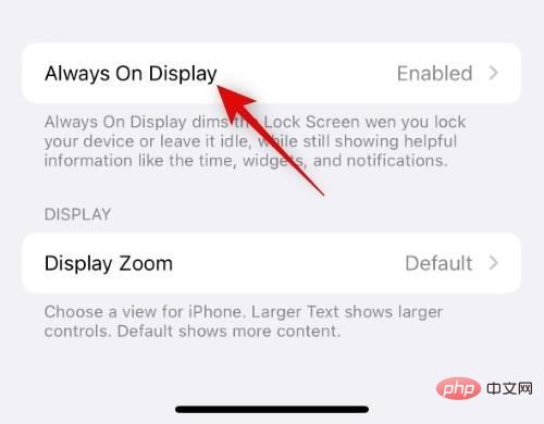 How to turn off wallpapers and notifications on Always-on Display on iPhone