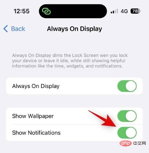 How to turn off wallpapers and notifications on Always-on Display on iPhone