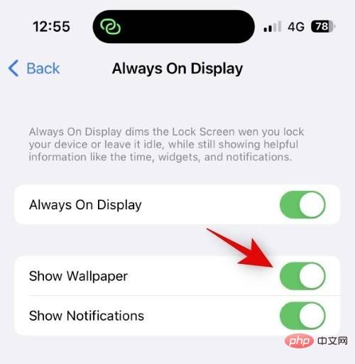 How to turn off wallpapers and notifications on Always-on Display on iPhone