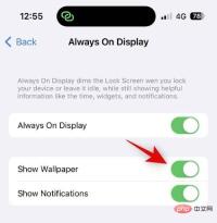 How to turn off wallpapers and notifications on Always-on Display on iPhone