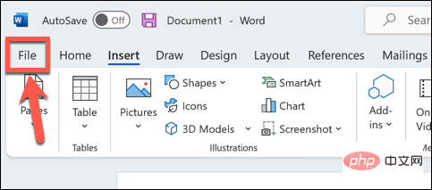 Comment taper des flèches dans Word