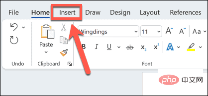 How to type arrows in Word