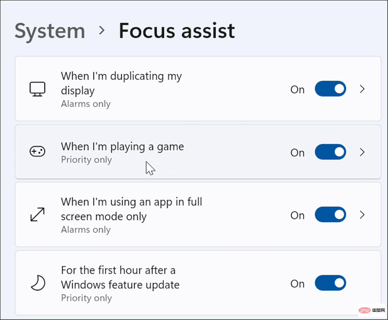 How to use focus assist on Windows 11