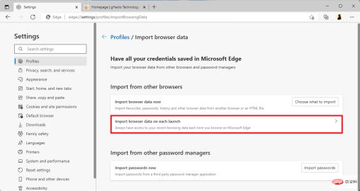 微软希望通过从 Chrome 永久导入来改进 Edge