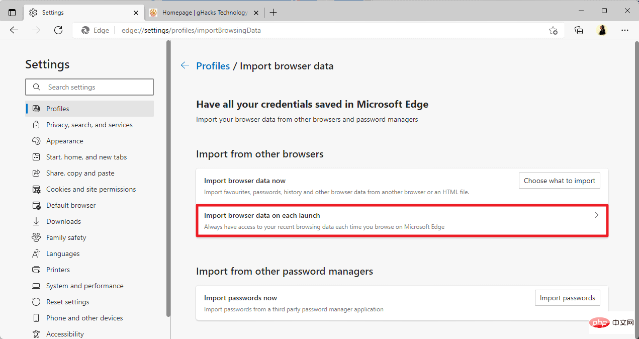 Microsoft möchte Edge durch permanenten Import aus Chrome verbessern