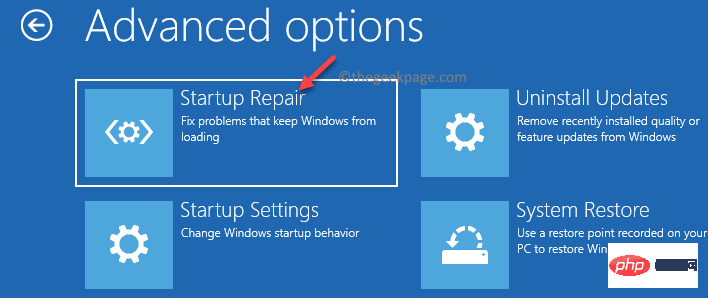 How to perform startup repair on Windows 11, 10