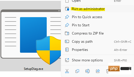 Bagaimana untuk mengenal pasti isu peningkatan Windows menggunakan SetupDiag pada Windows 11/10