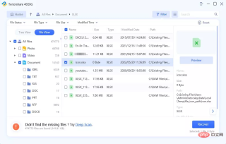How to recover deleted or unsaved Excel files on Windows 10/11 using Tenorshare 4DDiG?