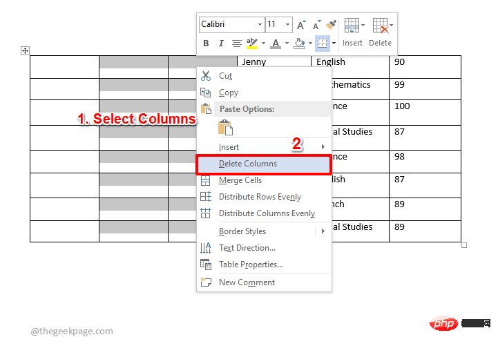 如何在 Microsoft Word 表格中快速插入和填写序列号列