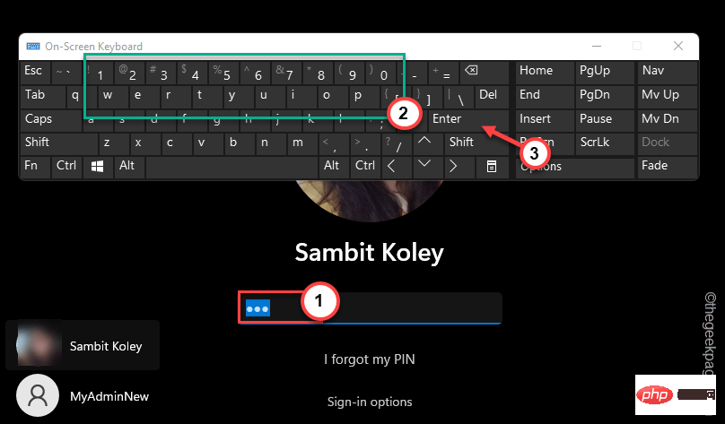 Windows 11 fix keyboard not working during login