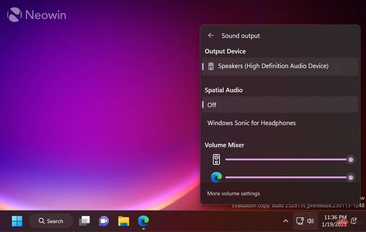 Windows 11 Dev finally has a better volume mixer, here's how to enable it