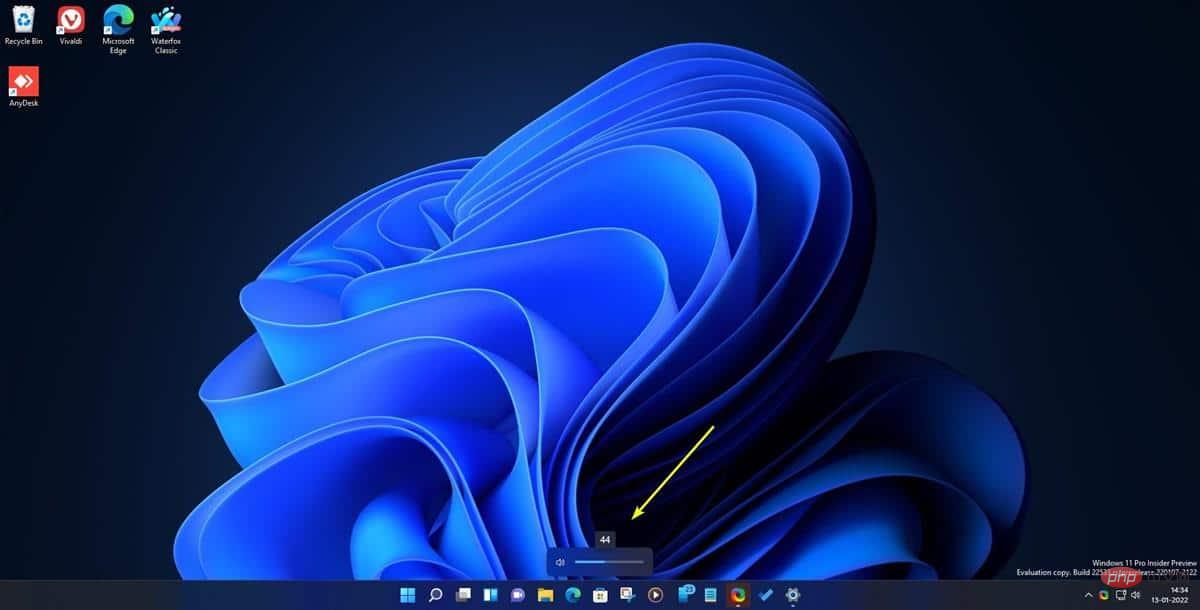 Windows 11 在最新的 Insider Preview Build 中獲得了新的音量滑桿和亮度滑桿