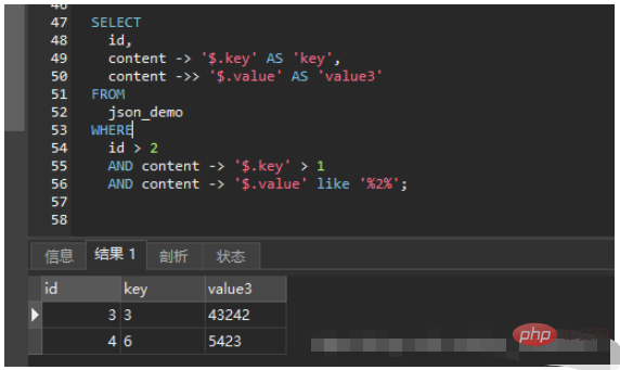 How to use JSON type fields in MySQL