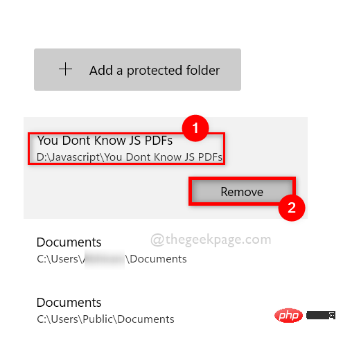 Comment ajouter ou supprimer des dossiers à l'accès contrôlé aux dossiers dans Windows 11 et 10