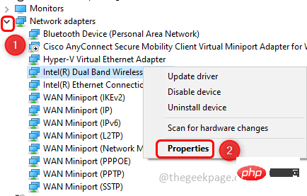 Comment réparer le pilote ou le matériel Intel WiFi 6 AX201 160 MHz qui ne fonctionne pas sous Windows 10